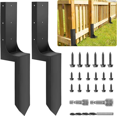 metal fence brackets lowes|lowe's fence post repair brackets.